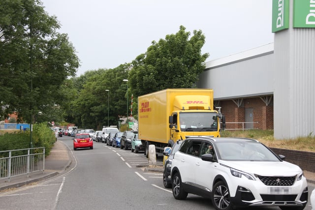 Traffic chaos as people rushed to the reopened McDonald's