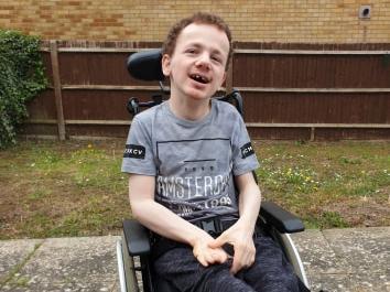 Billy Forse and mum Leanna were over the moon when John Hessey's Southern Land Services renovated their garden for free so they could enjoy it during lockdown
