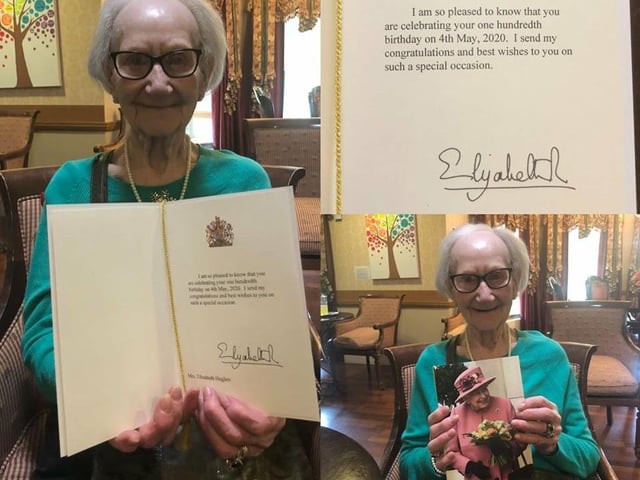 Elizabeth Hughes turned 100 in lockdown on May 4