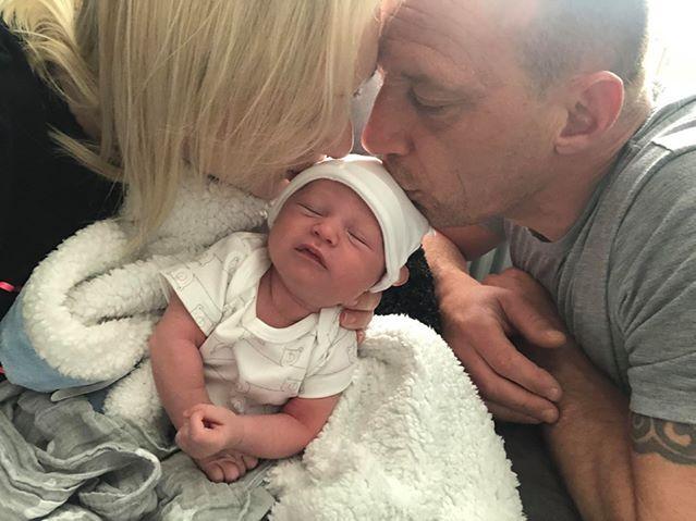Tanya Tidswell shared her experience of giving birth during a pandemic. William John was born on April 13