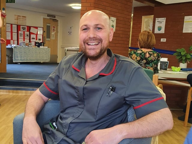 Nurse Richard Bond in Northampton General Hospital
