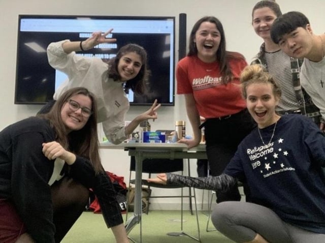 University students continued giving English lessons during the lockdown, helping young refugees and asylum seekers in Northampton to continue learning the language.