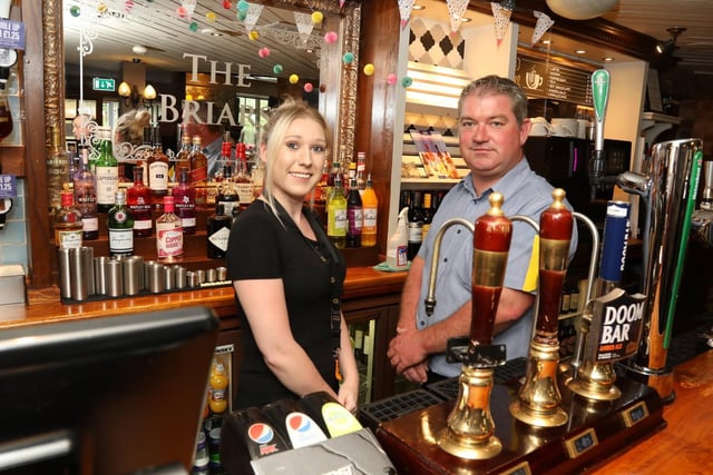 The Briars - Ellie Gilbert (bar staff) and James Cheswick (general manager)
