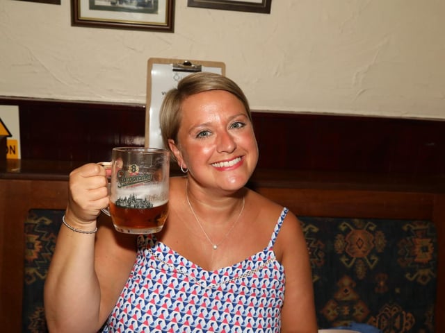 Lyndsey Graves enjoys time in the pub