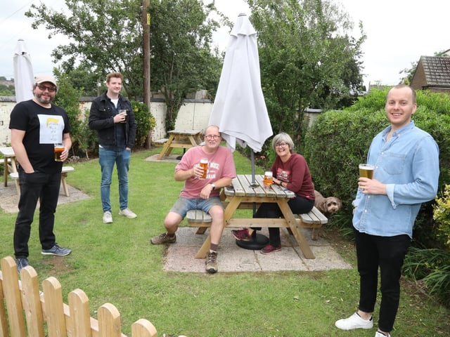 In the garden at The Lilacs in Isham