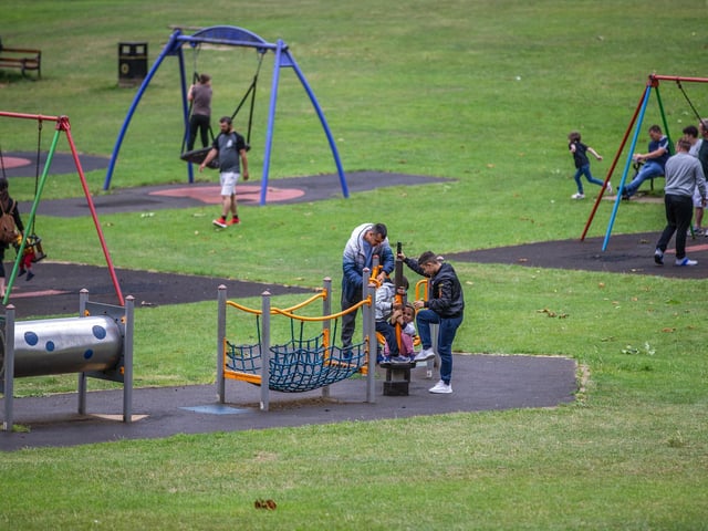 The council has put up signs to show people how to use the equipment safely. Photo: Kirsty Edmonds.