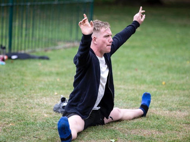 Dance tutor, Ryan Ashby, led the class. Photo: Kirsty Edmonds.