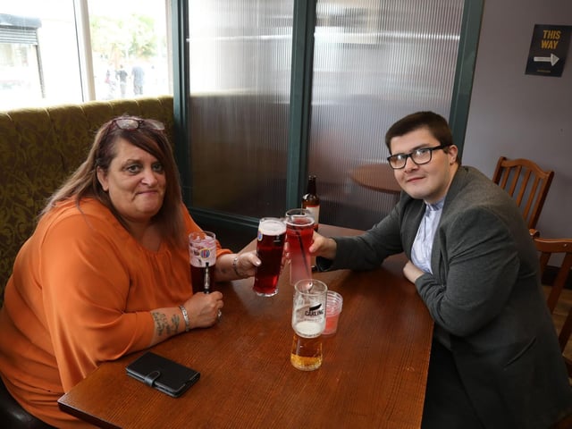 Rahael Walker and William Gillan in The Corby Candle