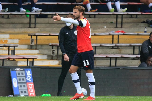 Thrown on late on to get his first bit of game-time since Nathan Jones returned to Kenilworth Road.