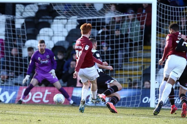 Cobblers wouldn't have even finished in the play-off positions but for this terrific victory just two weeks before lockdown. Goode opened the scoring and that man Morton bagged a brace to crucially keep Cobblers above Port Vale.
