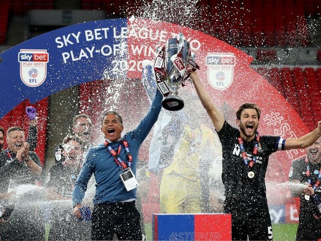 It all culminated in an astonishing evening at Wembley as Cobblers emphatically clinched their promotion back to League One. Watson, Morton, Hoskins and Williams all netted on a night that will live long, long in the memory.