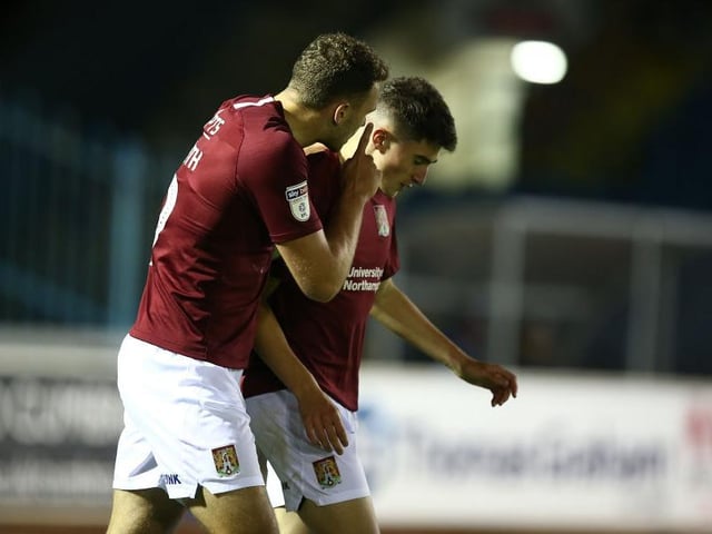 It was during the break at Brunton Park when Curle first switched to three at the back. Proved a masterstroke as Cobblers improved from a dull first-half to win in Cumbria, with Scott Pollock scoring his first ever goal.