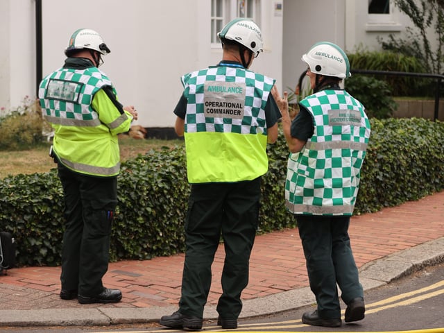 Emergency services on the scene
