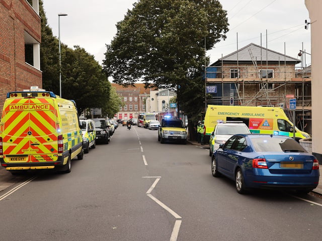 Emergency services on the scene