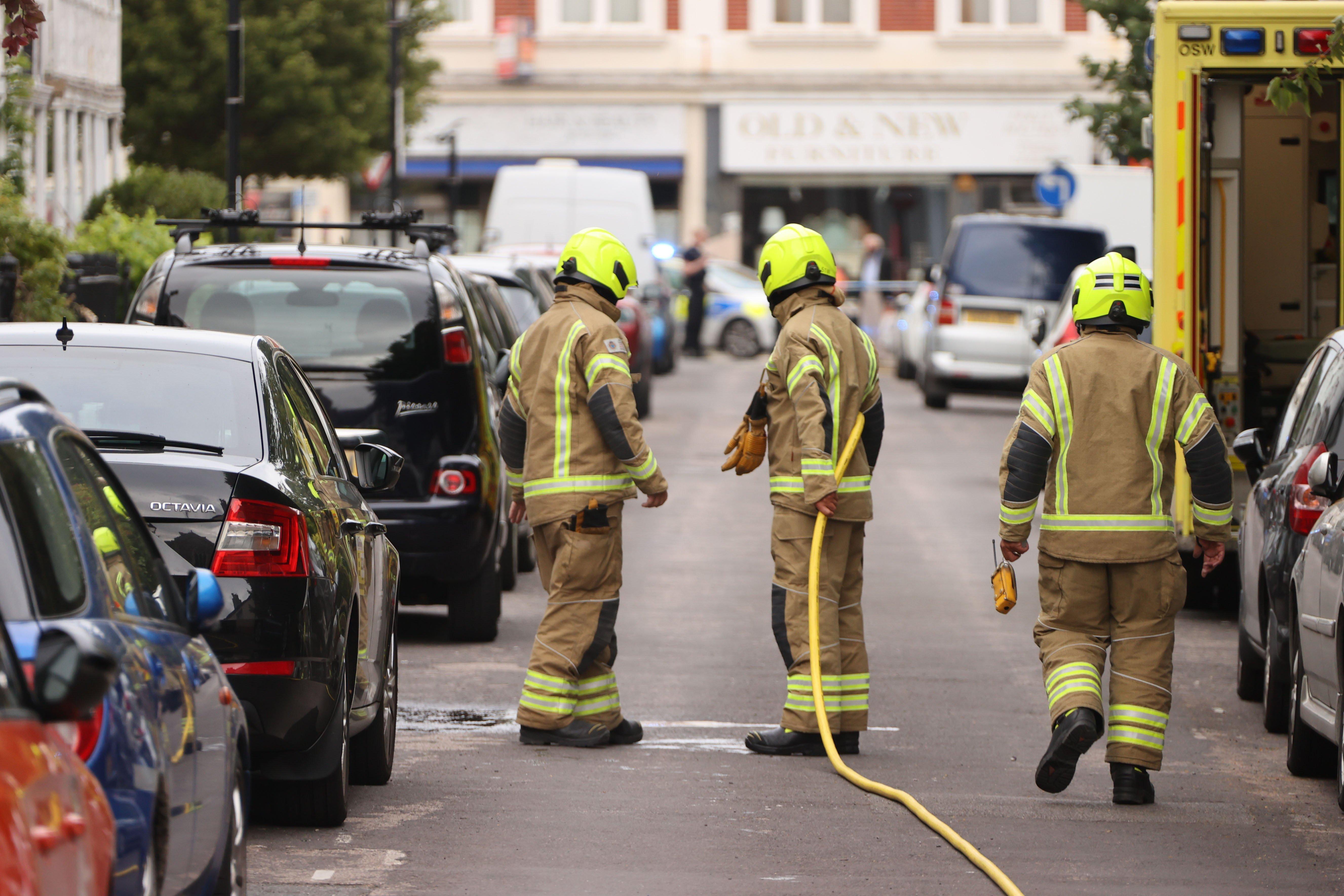 Emergency services on the scene