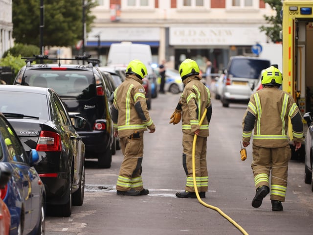 Emergency services on the scene