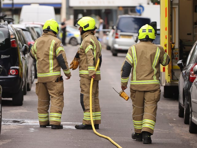 Emergency services on the scene