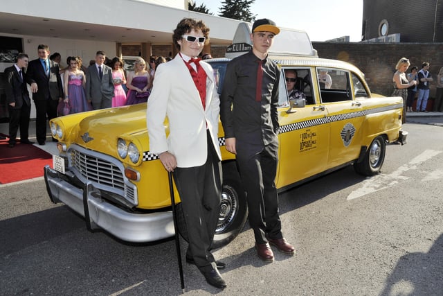 Pupils from Bourne Community College, Southbourne, pictured arriving for their 2010 prom, held at the Langstone Hotel, Northney, Hayling Island. Pictures: Michael Scaddan 101990-0070