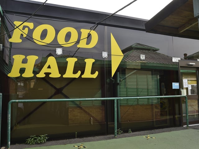 The Food Hall at Peterborough City Market. The Food Hall is now closed. EMN-200707-095624009