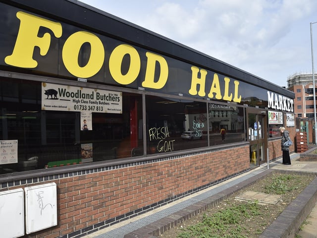 The Food Hall at Peterborough City Market. The Food Hall is now closed. EMN-200707-095717009