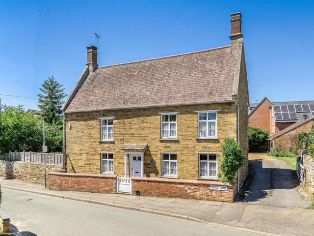 Kings Lane, LITTLE HARROWDEN Another golden oldie, a grade two listed detached 18th century stone property which was originally the dairy farmhouse to Orlingbury Hall. The house is in need of modernisation and general upgrading but offers lots of potential. It also retains a good amount of character with traditional features such as an inglenook fireplace, exposed beams and flagstone hall floor. The second floor space is accessed via a spiral staircase and comprises two interconnecting attic rooms and an attic bathroom. Marketed byHarwoods, Wellingborough
