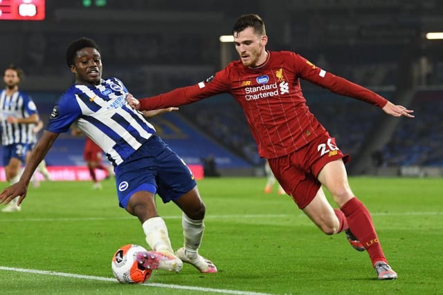 Impressed once again against Liverpool. Potter spoke about managing his minutes but Albion look a better team with him in it at the moment. They will need his pace up against Sterling and co
