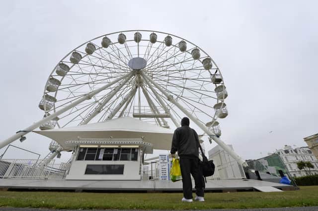 The Big Wheel on Western Lawns, Eastbourne (Photo by Jon Rigby) SUS-200907-170112008