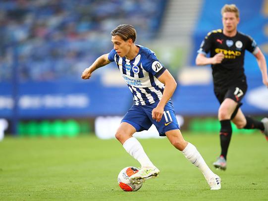 Curled a first half effort just wide and was Brighton's most likely player to make something happen.