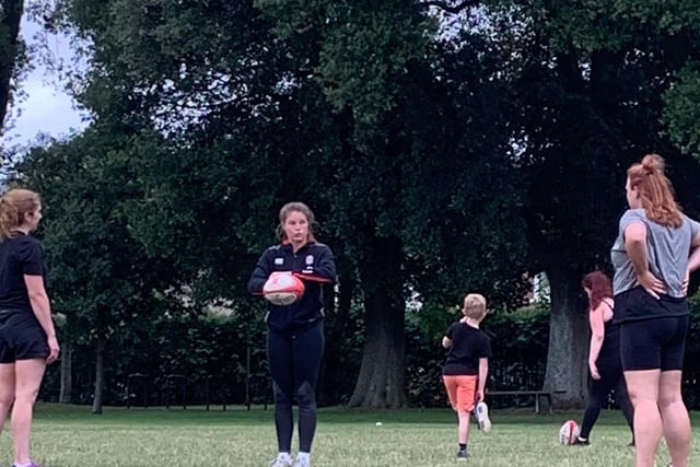 Chichester RFC's ladies section got ready for their first full season with a training session attended by England's ex-Chi junior Jess Breach