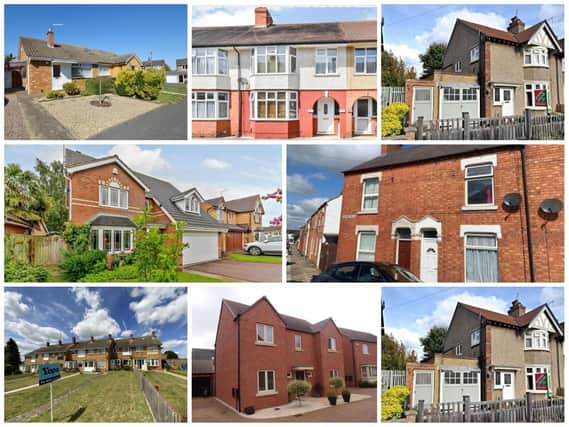 A selection of the many homes which went up for sale on Rightmove yesterday