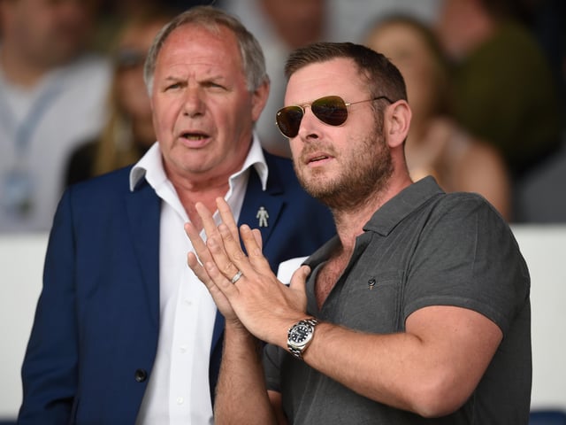 DARRAGH MACANTHONY: The owner who has overseen the best period in Posh history. He's pictured on the right of former Posh boss and current director of football Barry Fry who is another possible inductee. Darragh was nominated by Barry Brown.