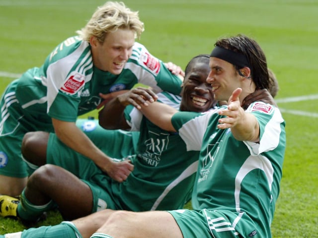THE HOLY TRINITY: (from right) George Boyd, Aaron Mclean and Craig Mackail-Smith will be inducted together when they have all retired. Nominated by everyone.