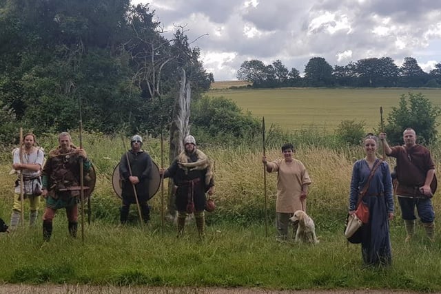 An Anglo Saxon reenactment group took to the hills of Kingley Vale to raise money for struggling local heritage sites on Sunday SUS-200714-155726001