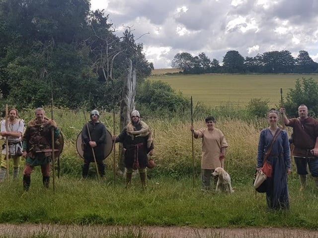 An Anglo Saxon reenactment group took to the hills of Kingley Vale to raise money for struggling local heritage sites on Sunday SUS-200714-155726001