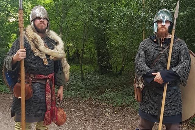 An Anglo Saxon reenactment group took to the hills of Kingley Vale to raise money for struggling local heritage sites on Sunday SUS-200714-155709001
