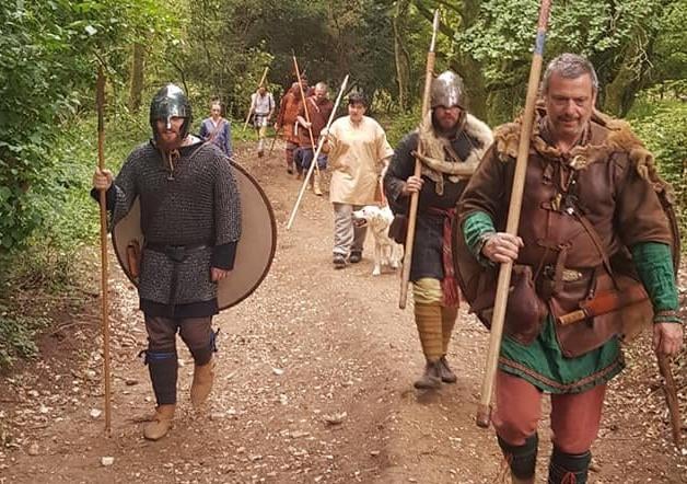 An Anglo Saxon reenactment group took to the hills of Kingley Vale to raise money for struggling local heritage sites on Sunday SUS-200714-155759001
