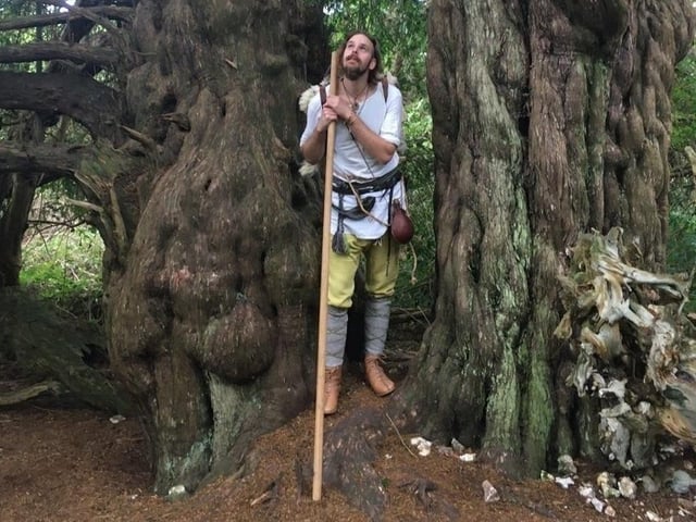 An Anglo Saxon reenactment group took to the hills of Kingley Vale to raise money for struggling local heritage sites on Sunday SUS-200714-155825001