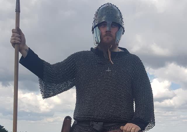 An Anglo Saxon reenactment group took to the hills of Kingley Vale to raise money for struggling local heritage sites on Sunday SUS-200714-155838001