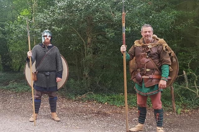 An Anglo Saxon reenactment group took to the hills of Kingley Vale to raise money for struggling local heritage sites on Sunday SUS-200714-155851001