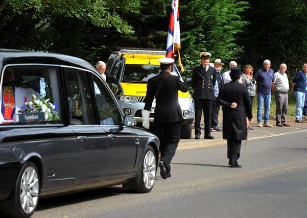 Mike Cole's funeral in Pagham. Pic Steve Robards SR2007141 SUS-200714-111229001