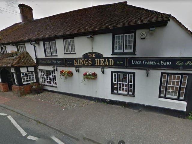 The large garden at the King's Head in Upper Beeding backs onto the River Adur and features a ship-themed play area