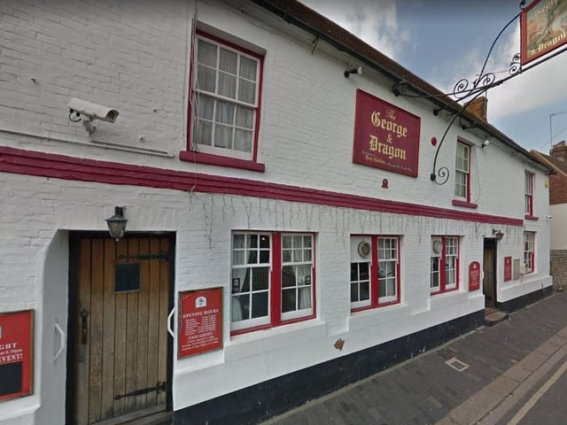 The George and Dragon in Tarring, Worthing, has a large beer garden with patio area