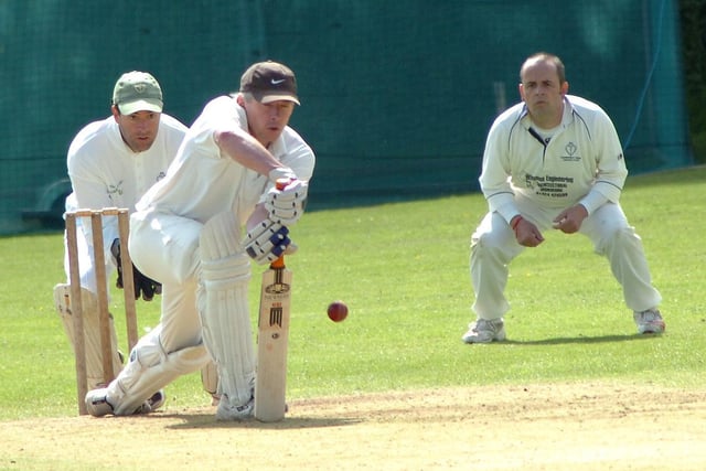 Richard Mayes batting - Crowhurst v Iden