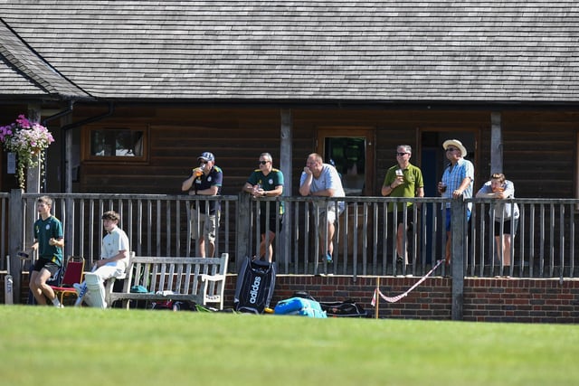 The crowd watches on. West Chiltington v Burgess Hill. Picture by PW Sporting Photography