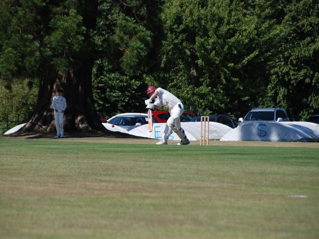 Joe Cambridge batting for Cuckfield. Picture by David Reid
