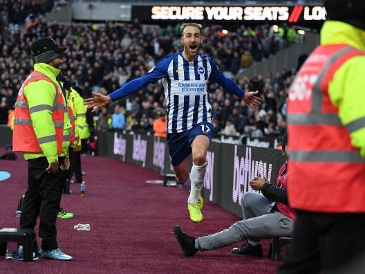 Confidence was low after a terrible 3-1 loss at Bournemouth. But twice Albion battled back from a two-goal deficit at the London Stadium for a vital point at their relegation rivals. Pascal Gross and a classy finish from Glenn Murray helped Albion and proved to all that Potter's team would battle all the way for PL survival.