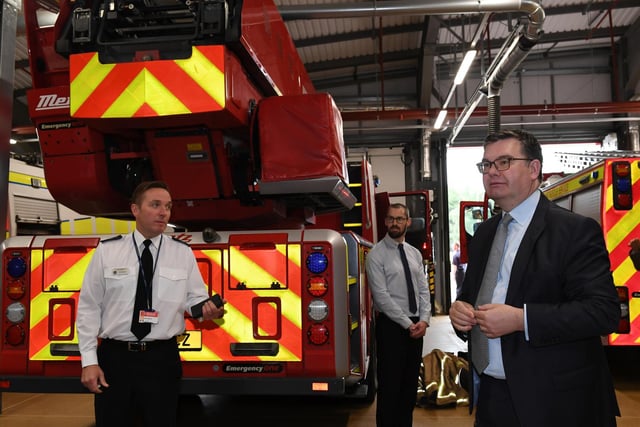 MP Iain Stewart visits the Blue Light Hub
