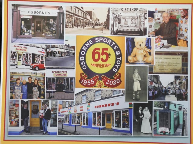 The anniversary jigsaw featuring photos of the shop