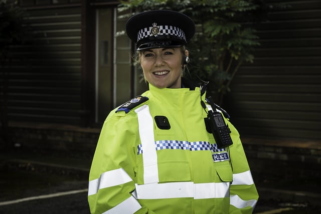 PC Emma Hatt of Brighton and Hove division. She is one of the 61 new police officers who joined their divisions in February and spent some of their first few months on division supporting tbe community covid response during lockdown
