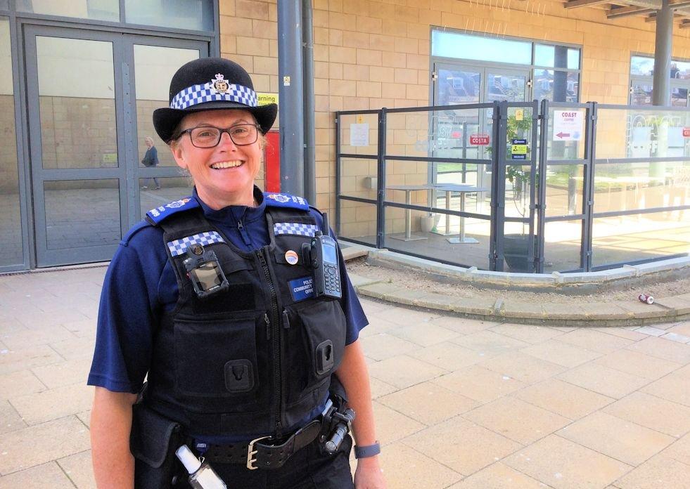Maria Barraclough who began her new role as a PCSO in Hastings 3 weeks early (along with her whole cohort of fellow trainees across the force) early to support the community response to Covid-19